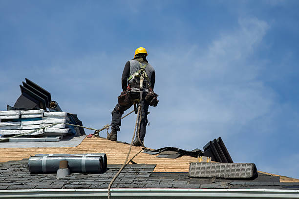 Professional Roofing technician working in Huntingdon Valley, PA